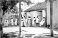 Sri Aurobindo Ashram courtyard c1943-1947.jpg